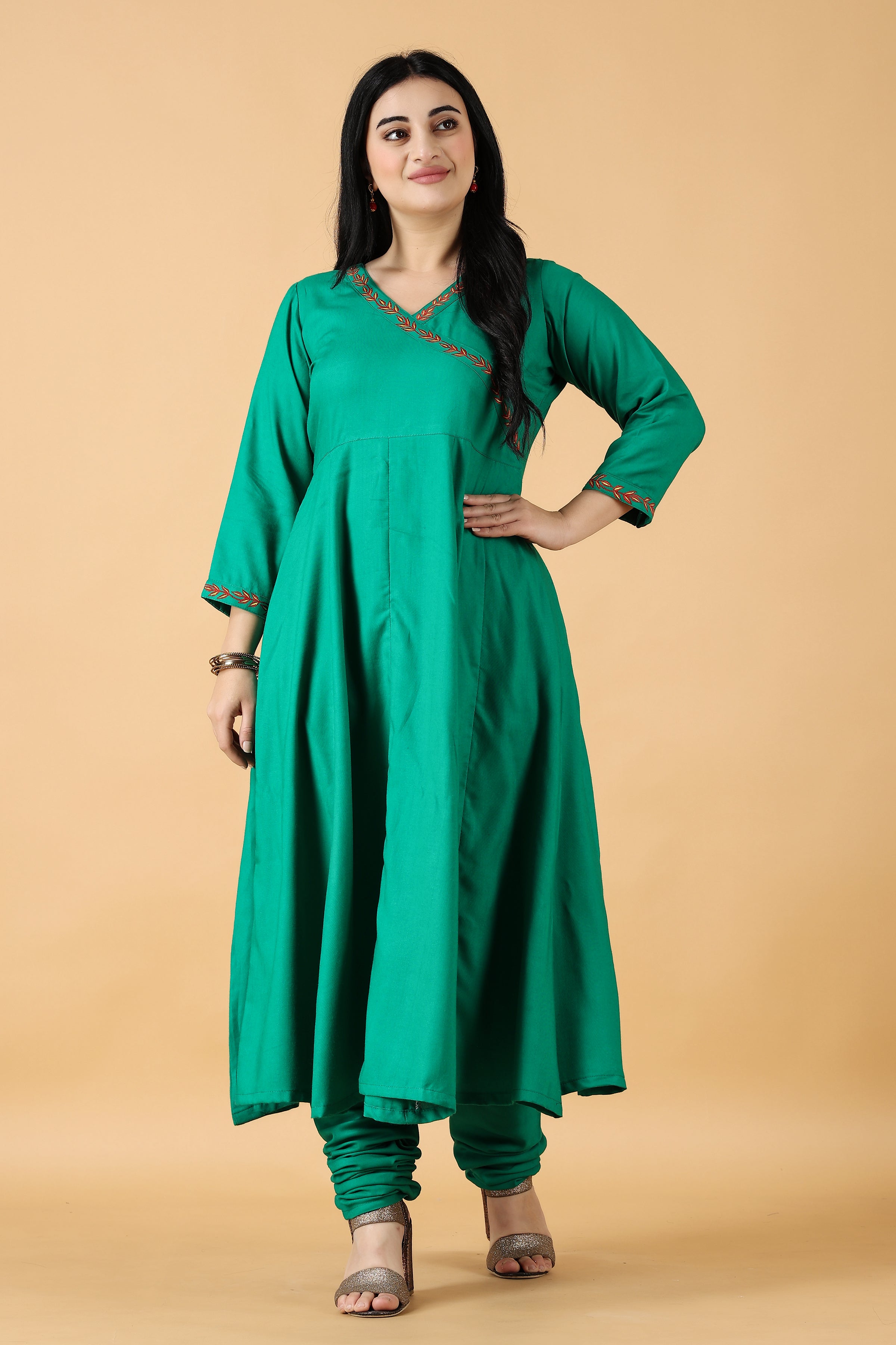Green Mid Waist Ladies Chudidar Cotton Leggings, Casual Wear, Skin Fit at  Rs 170 in Surat